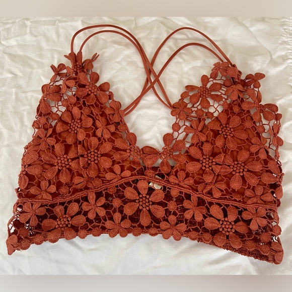 NWOT Free People Miss Dazie Bralette Coconut Shell - Picture 3 of 11